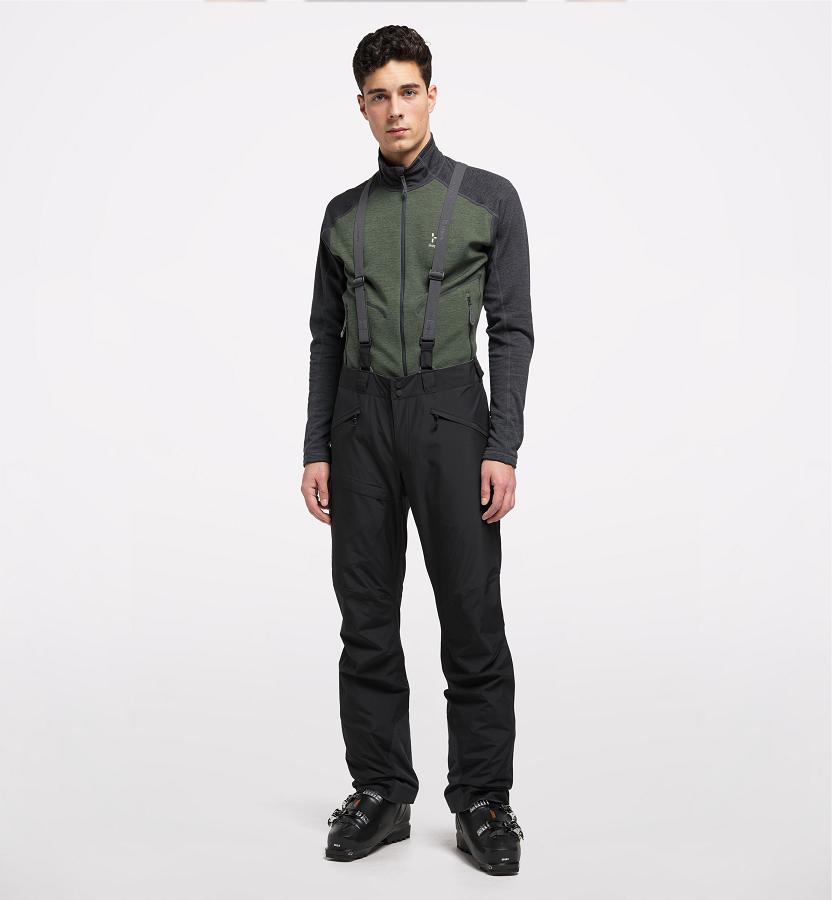 Haglöfs Mens Lumi Form Ski Pants Black New Zealand 56307XQVC